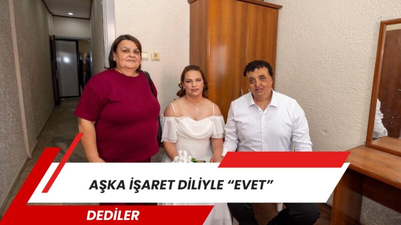 İzmirli sağır çift, İzmir Büyükşehir Belediyesi’nin işaret dili çevirmeninin desteği