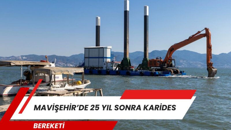 İzmir Büyükşehir Belediyesi'nin İzmir Körfezi'nde yürüttüğü dip tarama çalışmaları deniz