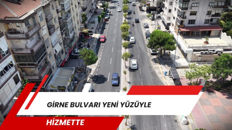 
İzmir Büyükşehir Belediyesi, Karşıyaka’nın en yoğun ulaşım akslarından Girne Bulvarı’ndaki