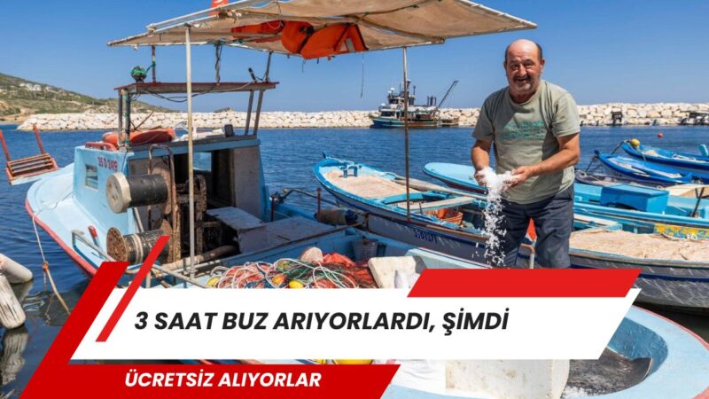 Kooperatiflere kazandırılan yaprak buz makineleri sayesinde kıyı balıkçıları hem zamandan