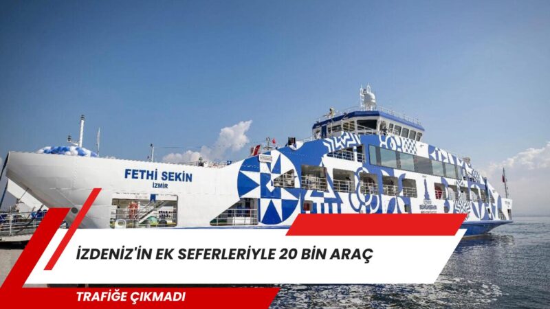 İzmir Büyükşehir Belediyesi iştiraki İZDENİZ'in Bostanlı–Üçkuyular Arabalı Vapur Hattı'nda yoğun