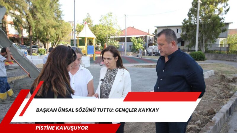 Karşıyaka Belediye Başkanı Yıldız Ünsal, Cumhuriyet Mahallesi’ne yaptığı ziyarette çocuk