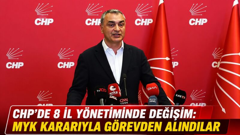 Cumhuriyet Halk Partisi (CHP) Merkez Yönetim Kurulu (MYK) toplantısının ardından