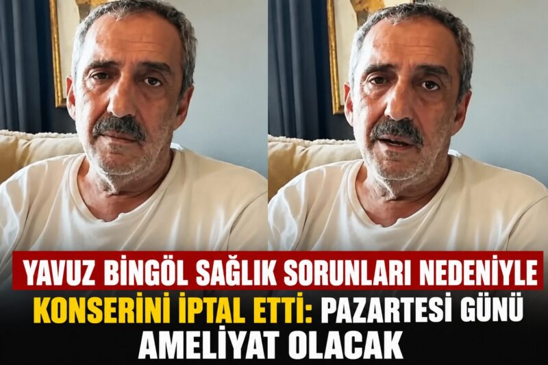 Türk halk müziğinin sevilen isimlerinden Yavuz Bingöl, sağlık sorunları nedeniyle