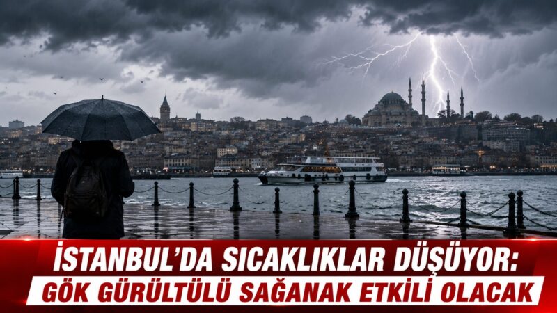 İstanbul'da bunaltıcı sıcak hava yerini serin ve yağışlı günlere bırakmaya