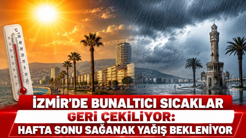İzmir'de haftalardır etkisini sürdüren yüksek sıcaklıklar yerini daha serin bir