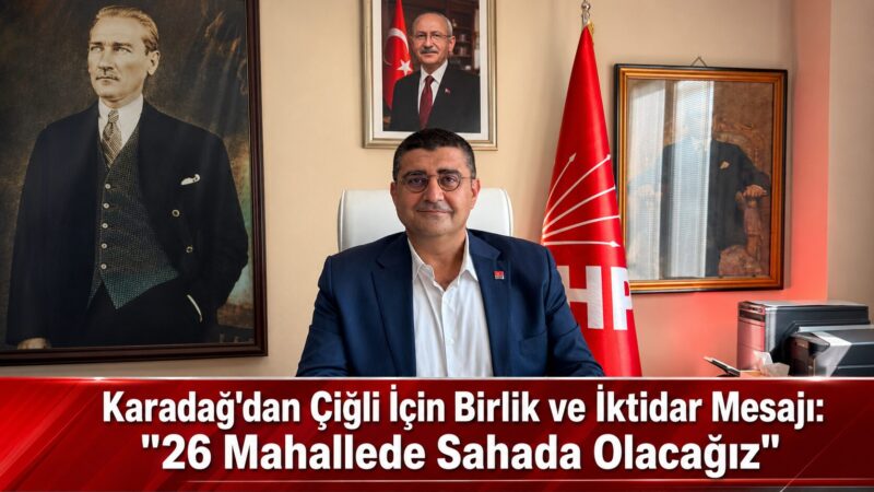 Cumhuriyet Halk Partisi (CHP) Çiğli İlçe Başkanlığı görevine atanan Süleyman