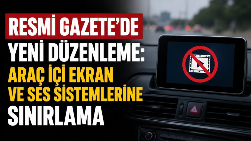 Resmi Gazete'de yayımlanarak yürürlüğe giren yeni düzenlemeyle, trafikte sürüş güvenliğini