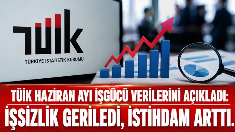 Türkiye İstatistik Kurumu (TÜİK), 2026 yılı Haziran ayına ilişkin İşgücü