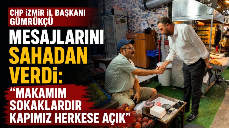 CHP İzmir İl Başkanı Utku Gümrükçü, hafta sonu sabahın erken