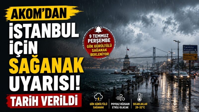 İstanbul'da yeni haftada sıcak hava etkisini sürdürürken, kent için yağış