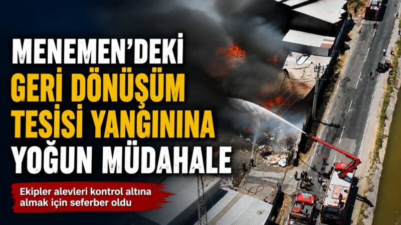 İzmir Büyükşehir Belediyesi İtfaiye Daire Başkanlığı, Menemen'de bir geri dönüşüm