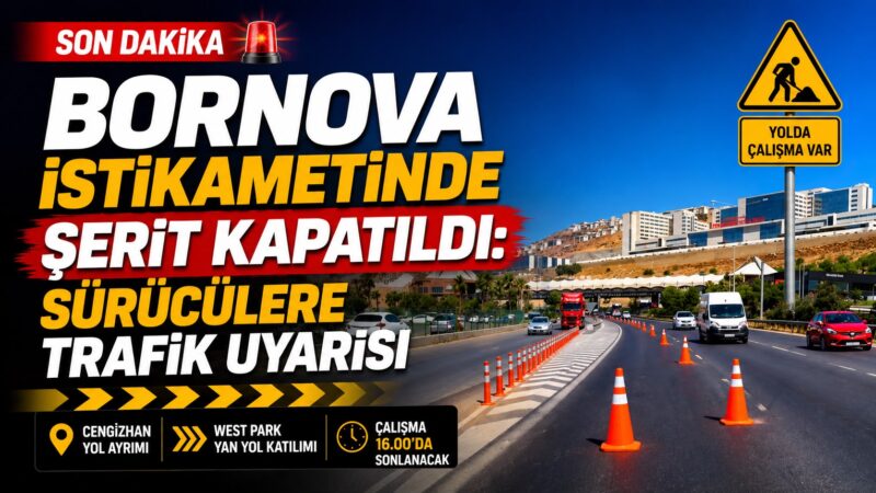 İzmir Emniyet Müdürlüğü Trafik Birimleri, Karayolları ekiplerinin yürüttüğü yol çalışması