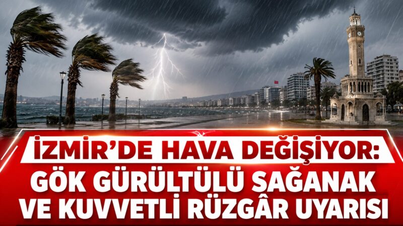 İzmir'de hafta sonu hava koşullarında önemli değişiklik yaşanacak. Meteoroloji'nin son