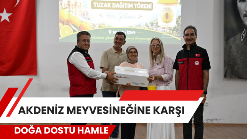İzmir’in Selçuk ilçesinde, mandarin üretiminde önemli zararlılardan biri olan Akdeniz