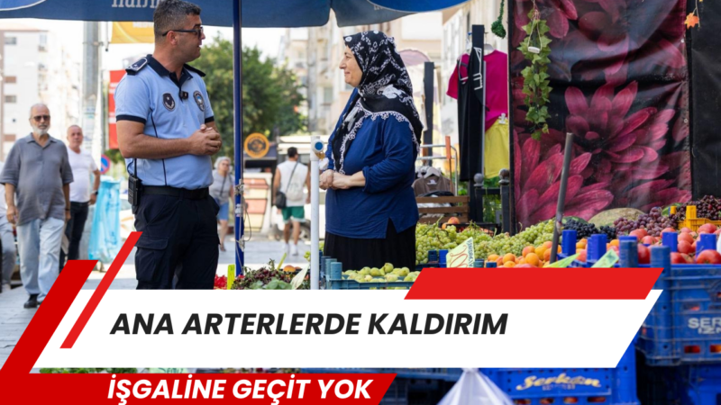 İzmir Büyükşehir Belediyesi zabıta ekipleri, yaya güvenliğini sağlamak ve kaldırımların