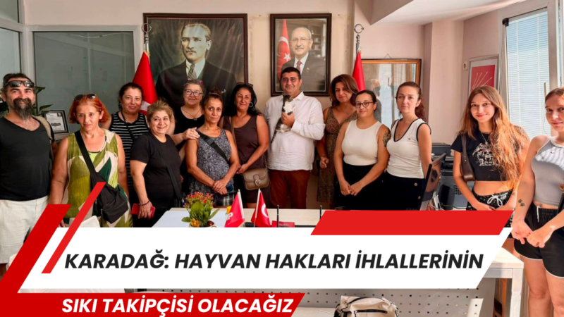 
CHP Çiğli İlçe Başkanı Süleyman Karadağ, Çiğli Hayvan Hakları Meclisi’nde