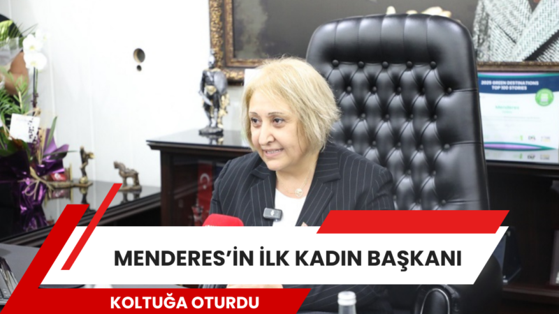 Menderes Belediye meclisinde yapılan oylama ile seçilen başkan vekili Asuman