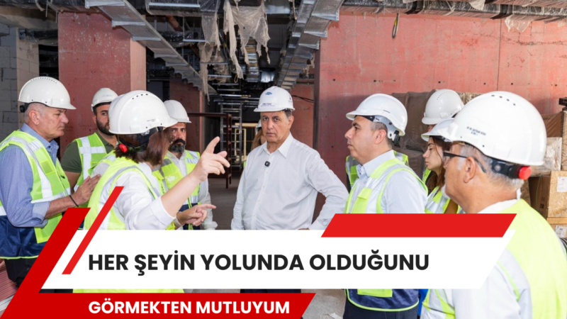 İzmir Büyükşehir Belediye Başkanı Dr. Cemil Tugay, yapımında son aşamaya