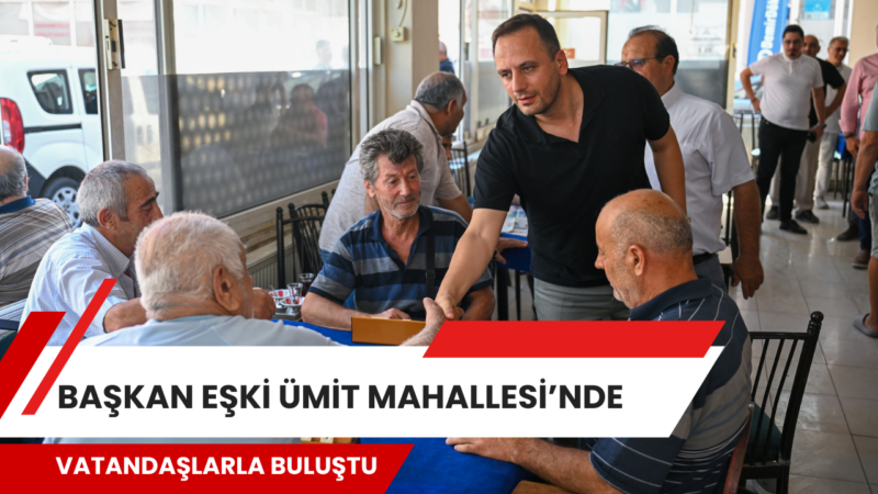 Bornova Belediye Başkanı Ömer Eşki, “ortak akıl” ilkesiyle sürdürdüğü saha
