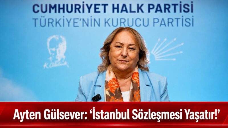 CHP Kadın Kolları Genel Başkanı Ayten Gülsever, Türkiye'nin İstanbul Sözleşmesi'nden