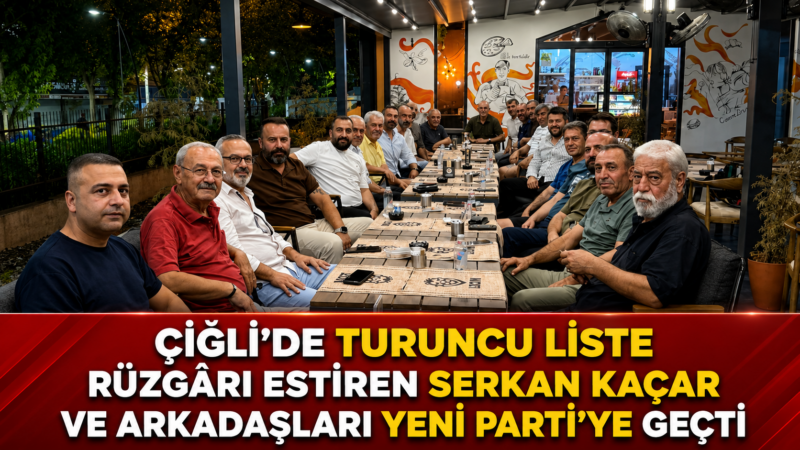 Çiğli’de CHP’nin delege seçimlerinde Turuncu Liste ile dikkat çeken Serkan