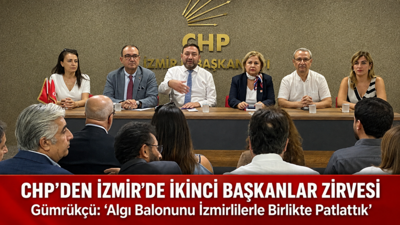 Cumhuriyet Halk Partisi İzmir İlçe Başkanları yerel örgütlenme ve saha