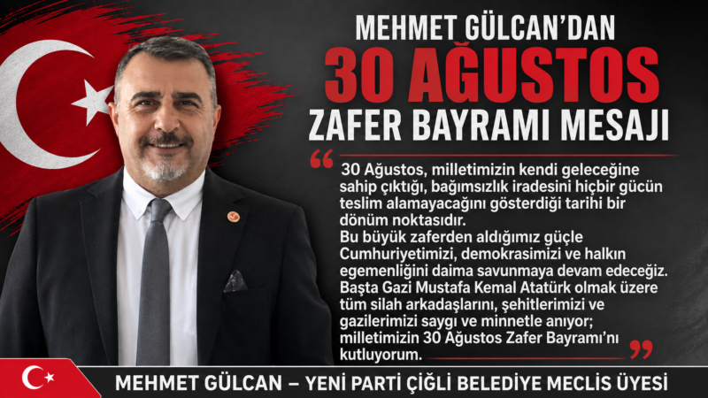 30 Ağustos, milletimizin kendi geleceğine sahip çıktığı, bağımsızlık iradesini hiçbir
