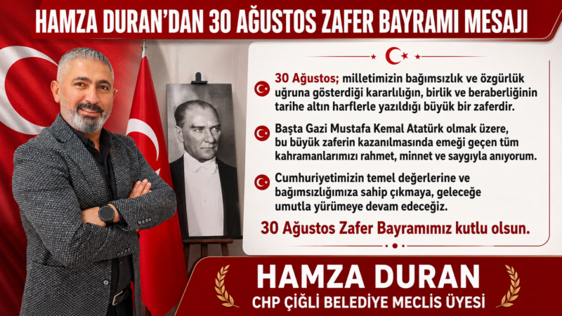 “30 Ağustos, bağımsızlığımızın ve milletimizin sarsılmaz iradesinin simgesidir”