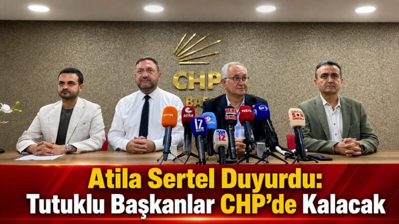 CHP eski İzmir Milletvekili Atila Sertel, CHP İzmir İl Başkanlığında