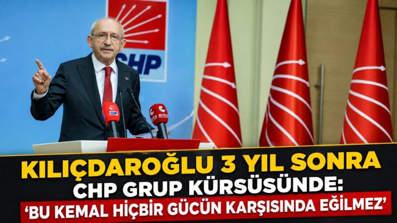 CHP Genel Başkanı Kemal Kılıçdaroğlu, 2023 yılından bu yana ilk