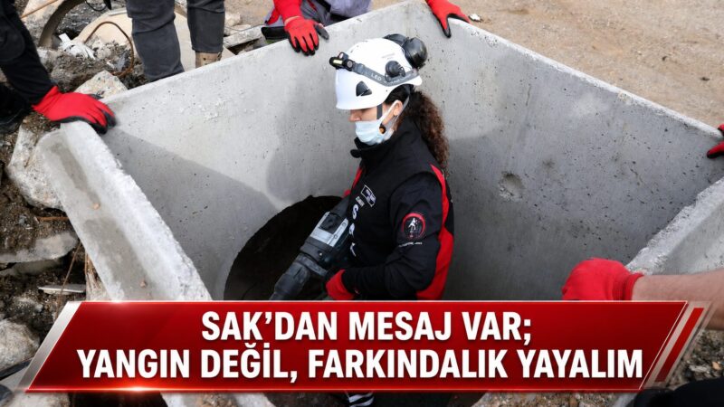 Seferihisar Belediyesi Arama ve Kurtarma Ekibi (SAK), orman yangınlarına karşı