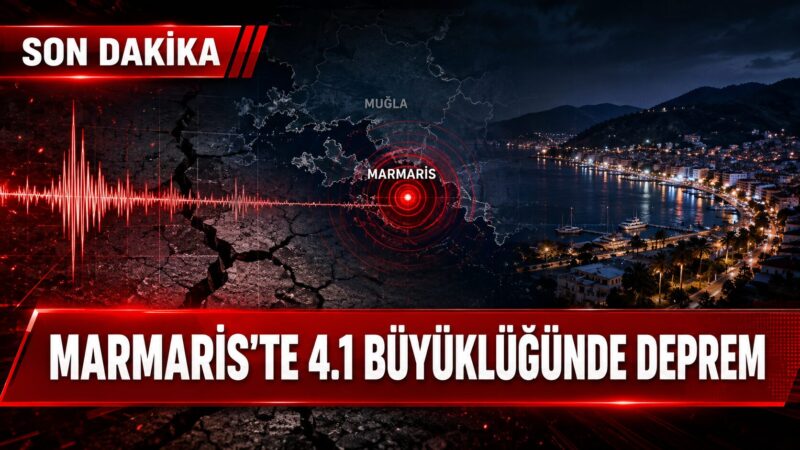 AFAD'ın açıkladığı verilere göre, saat 10.10'da merkez üssü Marmaris olan