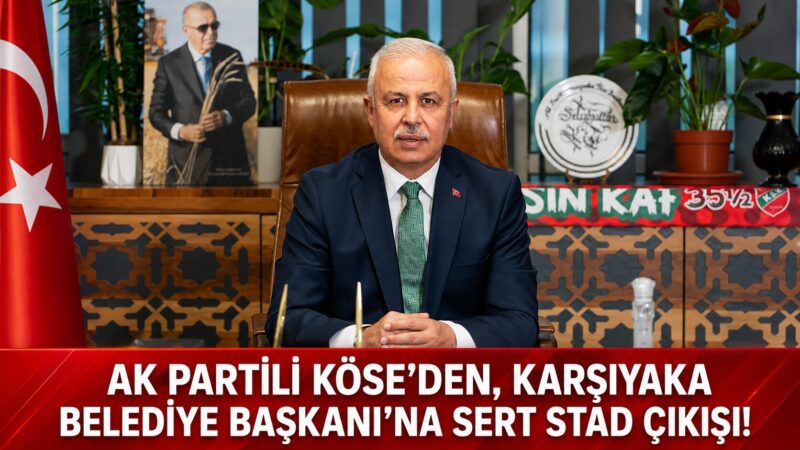 AK Parti Karşıyaka İlçe Başkanı Selahattin Köse, stat konusunda Karşıyaka