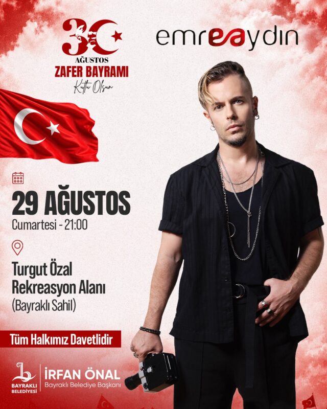 Bayraklı’da 30 Ağustos Zafer Bayramı’nın 104. yıl dönümü, Emre Aydın