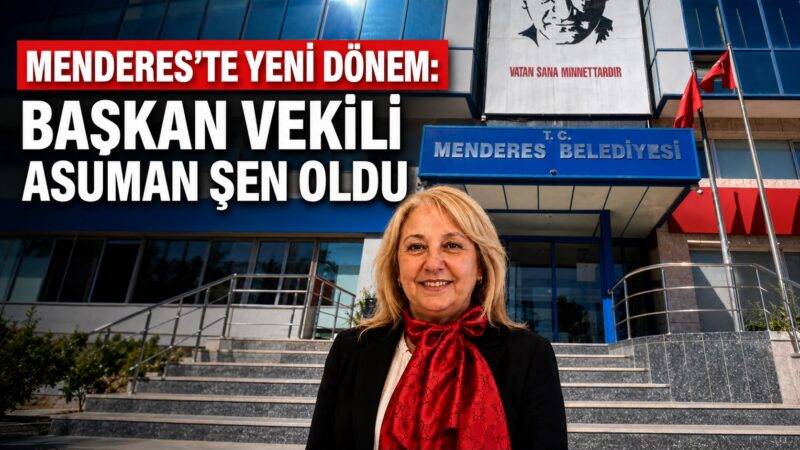 Menderes Belediyesi’nde görevden uzaklaştırılan Belediye Başkanı İlkay Çiçek’in yerine başkan