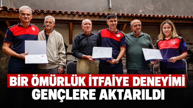 İzmir İtfaiyesi’nin düzenlediği “Bir Ömür İtfaiye” söyleşisi yaşamını aynı mesleğe