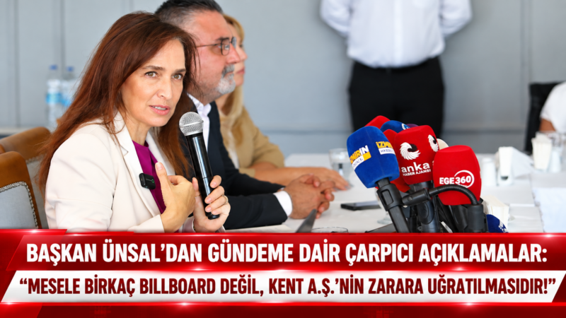 Karşıyaka Belediye Başkanı Yıldız Ünsal, yerel ve ulusal medya temsilcileriyle
