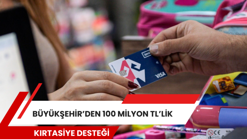 İzmir Büyükşehir Belediyesi, ilkokul ve ortaokul öğrencilerine yönelik kırtasiye desteğini