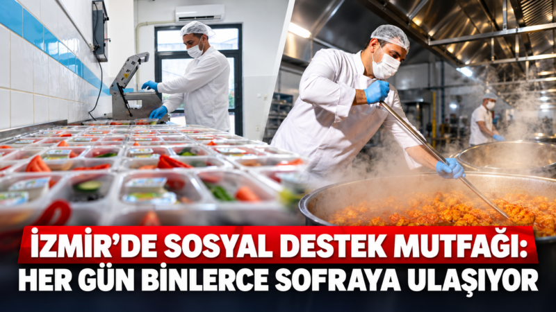 İzmir Büyükşehir Belediyesi Sosyal Yaşam Kampüsü bünyesinde hizmet veren Yemek
