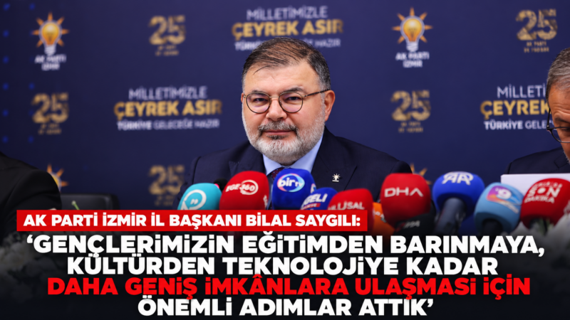 AK Parti İzmir İl Başkanı Bilal Saygılı, gençlik çalışmaları, üniversiteler