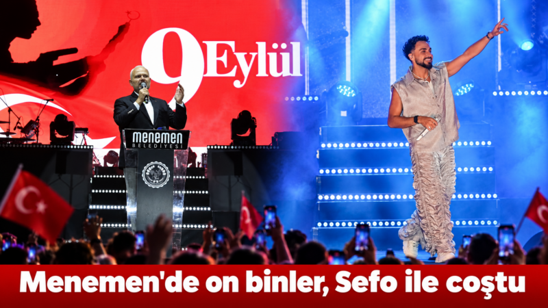 Menemen Belediyesi tarafından düzenlenen Kurtuluş Şenliği, muhteşem bir konserle son