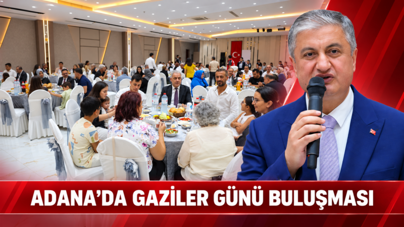 Adana Valiliği himayesinde düzenlenen yemekte gaziler ve şehit aileleri bir