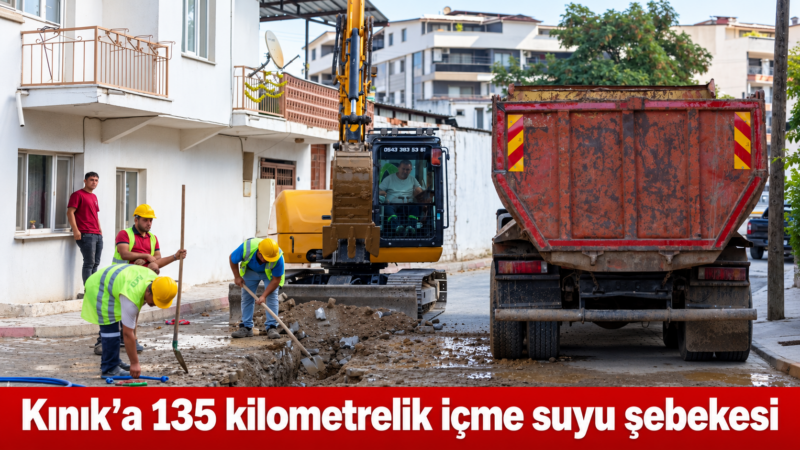 İzmir Büyükşehir Belediyesi İZSU Genel Müdürlüğü, Kınık’ta içme suyunun önemli