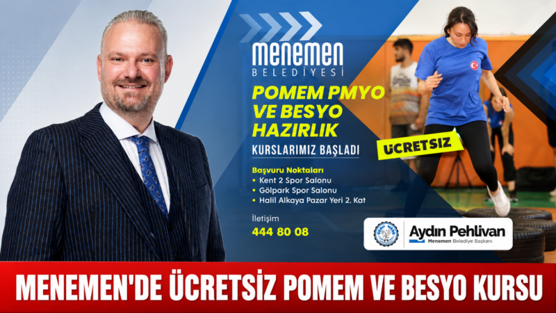 Menemen Belediyesi ilçede yaşayan her yaştan vatandaşa uygun hizmetler sunmaya