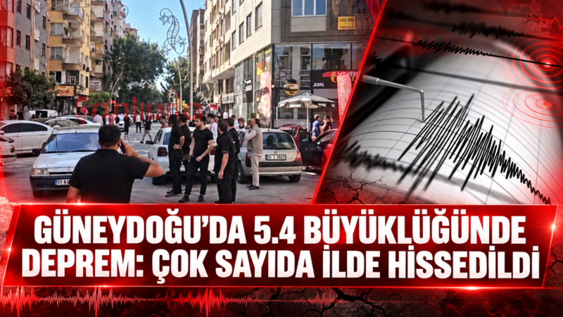Şanlıurfa’nın Karaköprü ilçesinde saat 10.40’ta 5.4 büyüklüğünde deprem meydana geldi.