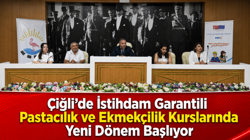 Çiğli Belediyesi’nin istihdam odaklı mesleki eğitim projeleri kapsamında hayata geçirilen