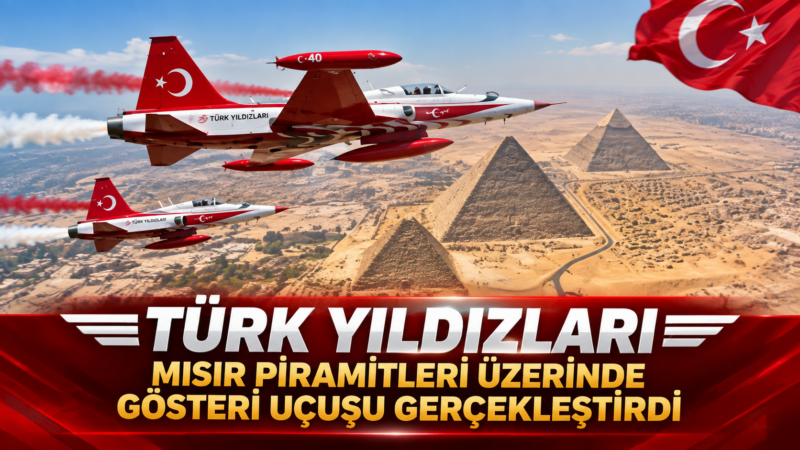 Türk Hava Kuvvetleri’nin akrobasi timi Türk Yıldızları, Mısır’da düzenlenen El