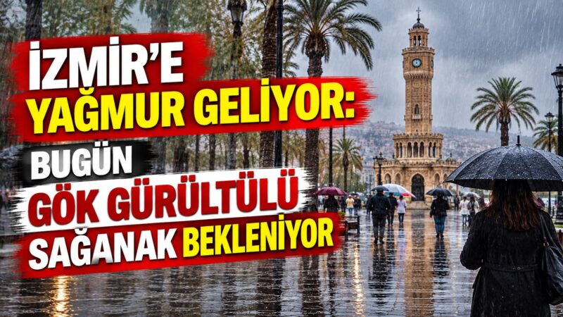İzmir’de yeni haftayla birlikte serin ve yağışlı hava etkisini sürdürüyor.