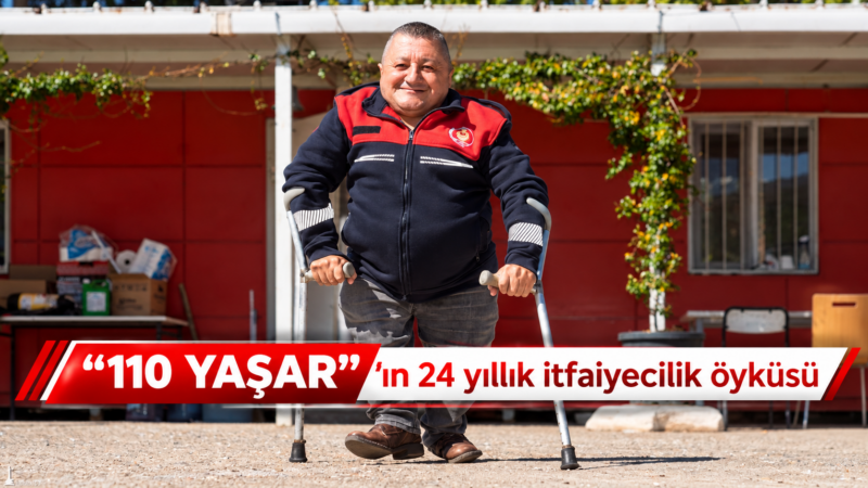 Cam kemik hastalığıyla dünyaya gelen Yaşar Karaduman, İzmir İtfaiyesi’nde 24